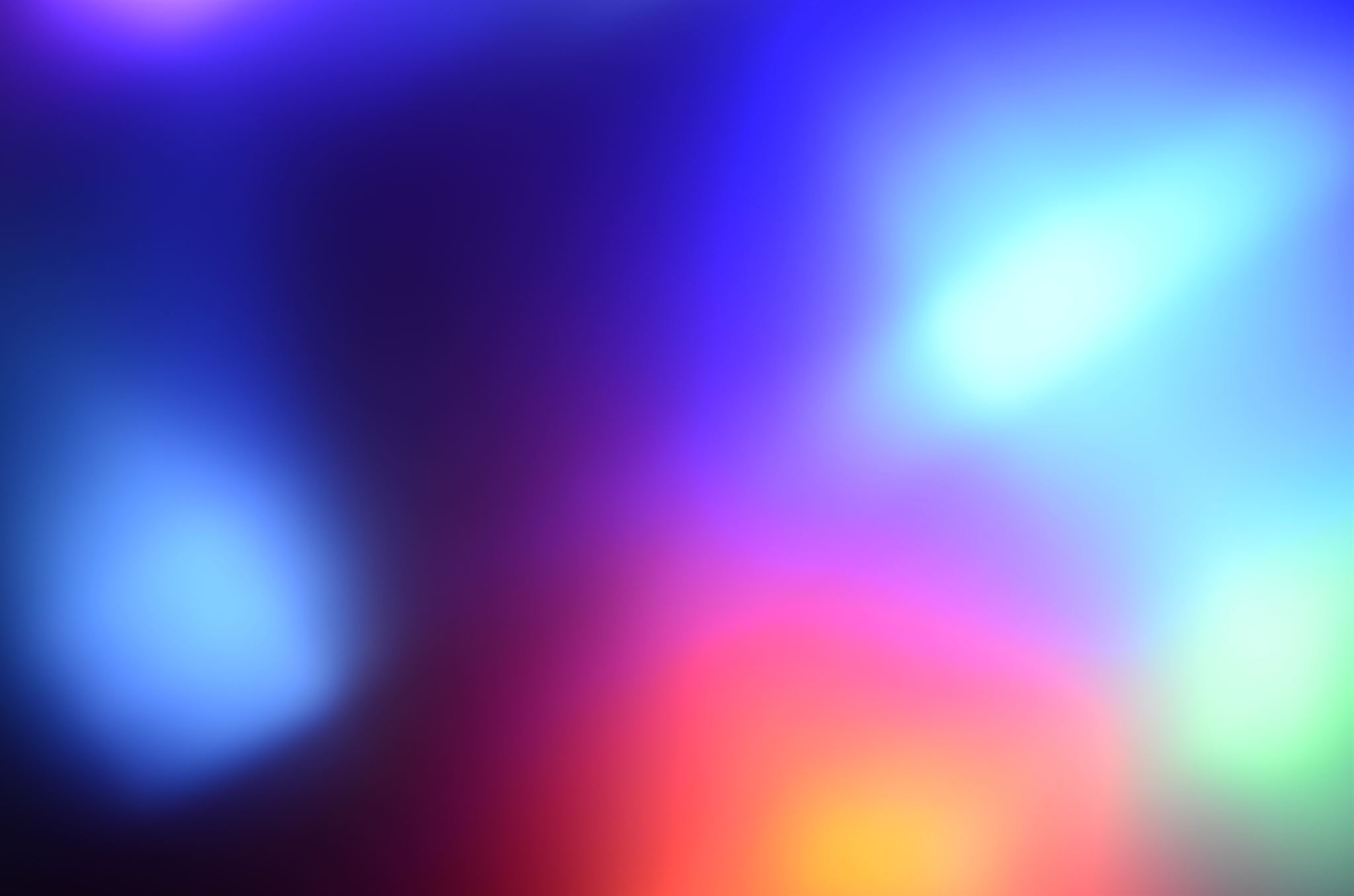Abstract-blurry-red,-blue,-and-orange-lights