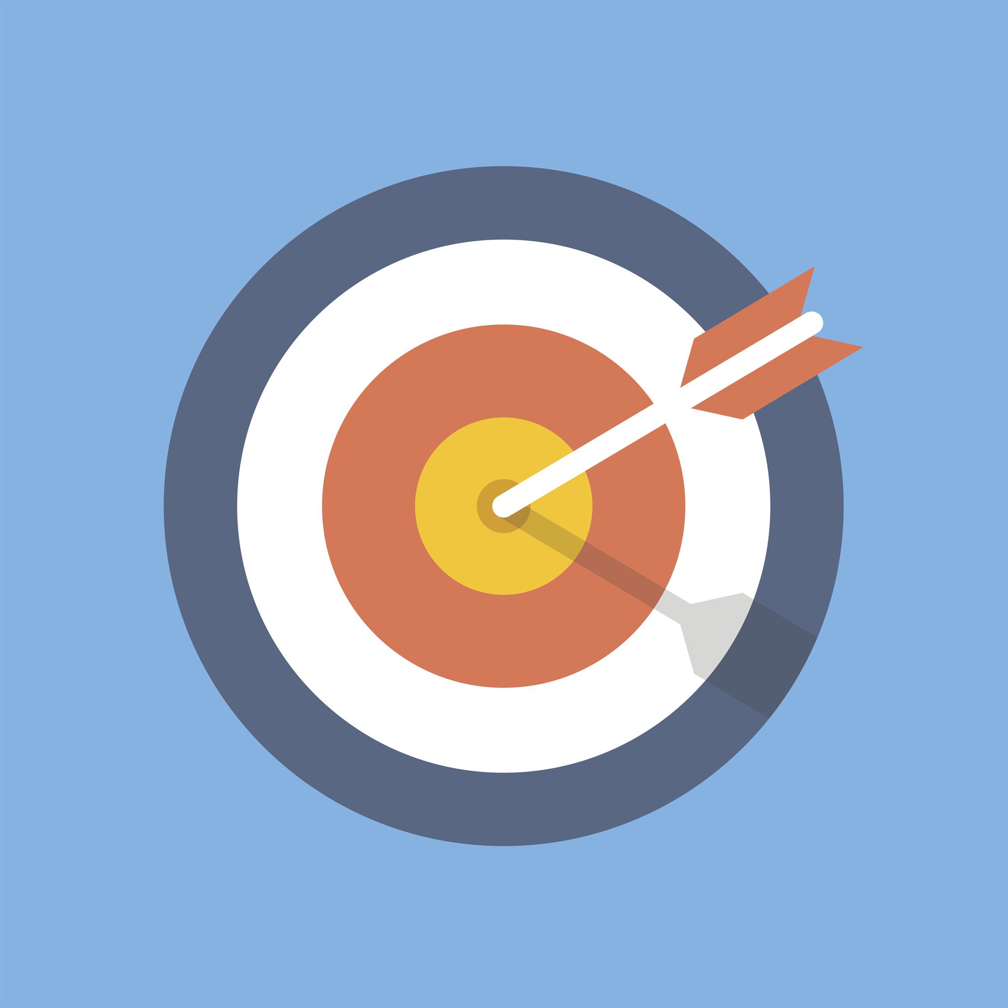 An-arrow-hitting-a-bulls-eye-target