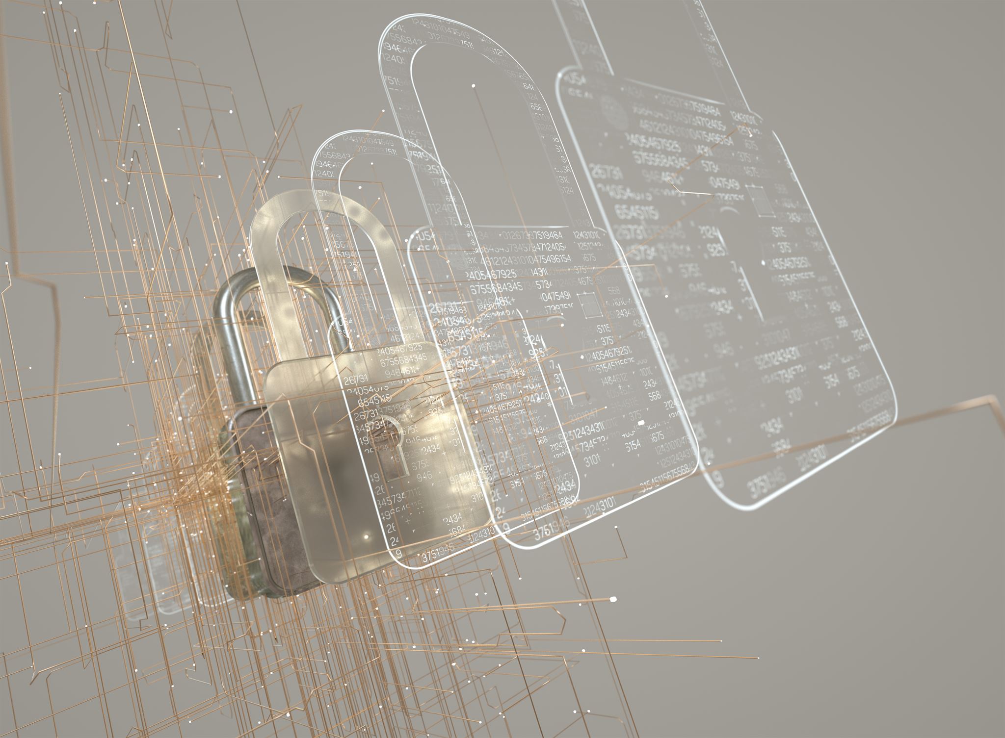 Digital-padlock-art